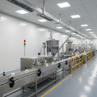Ligne de production et d'emballage de machines pour le mélange, le remplissage et le conditionnement de poudre de protéines de lactosérum et d'avoine instantanée
