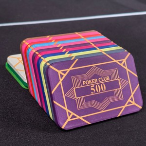 Plaques <span class=keywords><strong>de</strong></span> poker personnalisées professionnelles 80x50mm, épaisseur 3,5mm, 37g, jetons en céramique rectangulaires, votre valeur pour les tournois, salle <span class=keywords><strong>de</strong></span> poker - Product Image 2