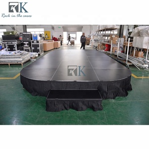 แพลตฟอร์มอะลูมิเนียมแบบแยกส่วนประกอบเวทีโฆษณาแบบสี่เหลี่ยมเคลื่อนย้ายได้อย่างรวดเร็วสำหรับงานกลางแจ้ง - Product Image 4