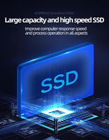 Hard Drive Internal 2.5 inci 128GB SATA 3.0 SSD dengan Kecepatan Tulis 500mb/s~600mb/s Warna Hitam