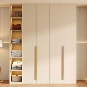 ตู้เสื้อผ้าไม้ MDF 2ประตูสำหรับห้องนอนตู้เสื้อผ้าปรับแต่งได้ทันสมัย - Product Image 3