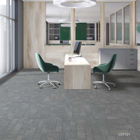 Dalles de moquette carrées modernes à usage commercial 50x50 en nylon à boucles amorties rayées pour la maison, le bureau, l'hôtel, écologiques et ignifuges