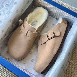 Sandales <span class=keywords><strong>Birkenstock</strong></span> rétro décontractées en cuir pour hommes, directement de l'usine, avec soutien de la voûte plantaire, légères, respirantes, <span class=keywords><strong>semelle</strong></span> plate en <span class=keywords><strong>EVA</strong></span>, toutes saisons - Product Image 6