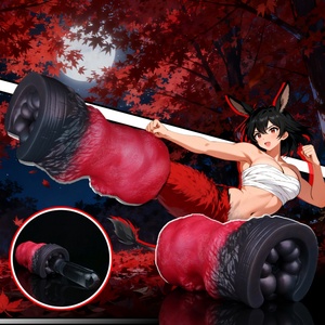 Masturbador GEEBA Rojo con Forma de Pezuña de Burro, Diseño Animal de Fantasía Único, Juguete Sexual de Silicona para Adultos, Masturbador para Hombres - Product Image 1