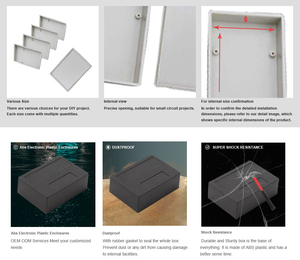 مقاوم للماء في الهواء الطلق مع تركيب التخصيص العالمي IP65 DIY الضميمة الكهربائية للماء - Product Image 6
