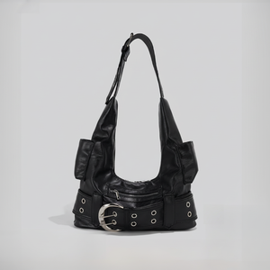 กระเป๋าถือหนังแท้ทรงโฮโบขนาดใหญ่สำหรับผู้หญิง กระเป๋าสะพายไหล่ กระเป๋าถือหนังสำหรับผู้หญิง ขายส่ง - Product Image 1