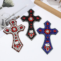 Patchs en résine ornés de strass, de paillettes et de perles, appliques brodées, autocollants à coudre pour sacs, vêtements, chapeaux et chaussures DIY