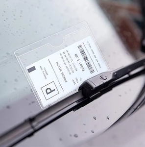 Clear Transparent PVC Parking Permit <strong>Holder</strong> <strong>Ticket</strong> Note <strong>Holders</strong> for Car Van Caravan Windscreen - Product Image 4