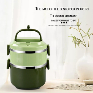 Creatieve Japanse Kinderlunchbox Voedseldoos Roestvrijstalen Lunchbox Keuken <span class=keywords><strong>Instant</strong></span> Noedels Kom Beker - Product Image 2