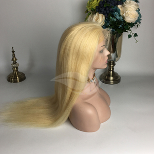 Phụ Nữ Thời Trang Màu Tóc Giả Tóc Con Người Trinh Nữ Brazil Mật Ong Tóc Vàng Đầy Đủ Ren Tóc Giả Với Chân Tóc Tự Nhiên - Product Image 3