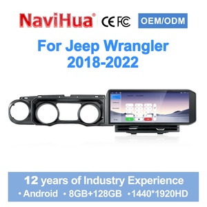 NaviHua สำหรับรถจี๊ปแรงเลอร์ JL ปี 2018-2022 อุปกรณ์อัพเกรดในรถยนต์ หน้าจอสัมผัสขนาด 15 นิ้ว ระบบแอนดรอยด์ มัลติมีเดีย คาร์เพลย์ GPS สเตอริโอ วิทยุติดรถยนต์ - Product Image 1