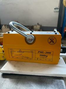 Duurzaam 400 kg rond zuignap-permanent magneet hefapparaat voor het hijsen van cilindrische stalen buizen en metalen platen - Product Image 5