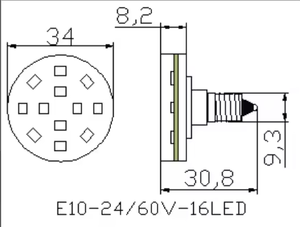 Pixel di luna park di alta qualità e10 e14 AC24V/60V/110v/220v luci a led per luna park - Product Image 6