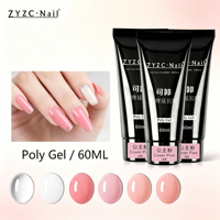 Gel Poly UV de Construction d'Ongles Marque Privée OEM ODM, Gel d'Extension d'Ongles à Dissoudre, Commande en Gros pour Salons de Manucure