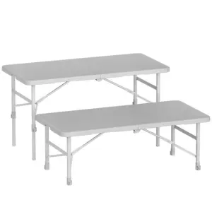 Tavolo da esterno pieghevole tavolo da casa e sedie tavoli da pranzo pieghevoli in plastica da giardino 4ft 122*60*74cm mobili in HDPE
