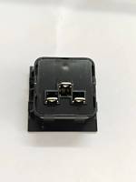 IEC 60320 C13 15A 250v AC bouton connecteur de sortie de montage sur panneau prise de courant verrouillable pour PDU
