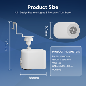 Cámara YIMMET de Doble Alimentación para Montaje en Techo o Rejilla, Funciona con Energía de Luz con Respaldo de Batería, Notificaciones de la Aplicación - Product Image 5