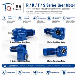 Motorreductor de Baja Velocidad Serie R 1 60 RPM para Máquina de Coser, Motor de Engranajes Eléctrico de 5hp con Engranaje Helicoidal - Product Image 3
