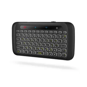 Fábrica original 2,4 GHz inalámbrico mini Air mouse H20 teclados recargable Li-batería teclado de aprendizaje infrarrojo