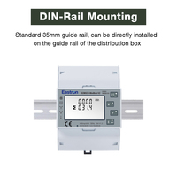 Medidor de Energía Trifásico Eastron SDM630-Modbus V2 de 100A para Riel DIN Directo, Medidor Bidireccional RS485 Modbus para Energía Solar