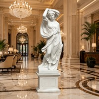 Sculpture de Musée Classique en Marbre Blanc Sur Mesure - Pièce d'Art Haut de Gamme Finie à la Main pour les Propriétés et les Galeries