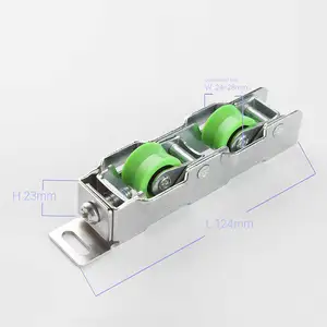 Adjustable Door Roller Sliding Gate Door Roller With Double Pulleys For Aluminum Profile