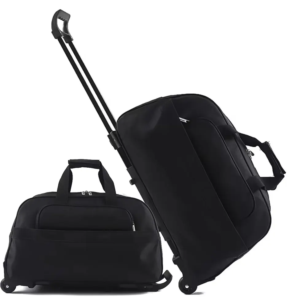 Daygos Luxury Custom Logo Waterproof Microfiber Synthetic Leather Carry-On Travel Luggage Sets Hot Selling Spinner Trolley Bag