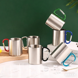 Mug isotherme personnalisé en acier inoxydable pour l'extérieur - Tasse à café de camping écologique à double paroi - Product Image 3