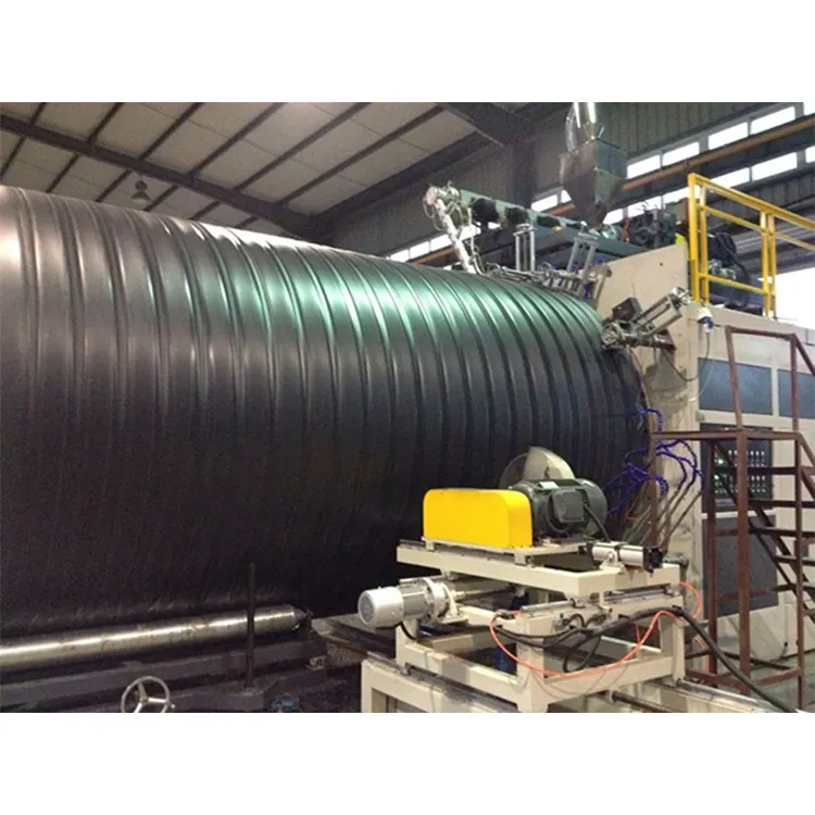 Hollow Structural Wall HDPE Spiral Winding Corrugated Pipe Extrusion Production Line Machine