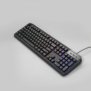 Teclado árabe para juegos con retroiluminación LED USB y cable OEM, teclado numérico <span class=keywords><strong>Multimedia</strong></span> con indicadores LED para jugadores, 1 unidad - Product Image 5