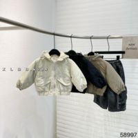 Veste à capuche en jean pour enfants garçons et filles, style safari, écologique, coupe-vent, épaisse, avec poches zippées, parka, streetwear, vêtements d'extérieur pour l'automne et l'hiver