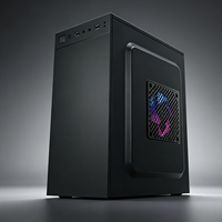 Gabinete Micro ATX Meway Mesh Front con Ventilador RGB, Mini Torre de Acero SPCC, Compatible con Fuente de Alimentación ATX, para Gaming y Oficina, Personalizable, en Stock