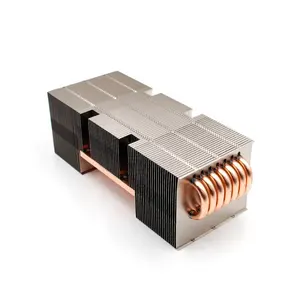 Disipador de calor con amplificador Led de aluminio personalizado de alta potencia, radiadores de perforación de perfil, disipador de calor de cobre
