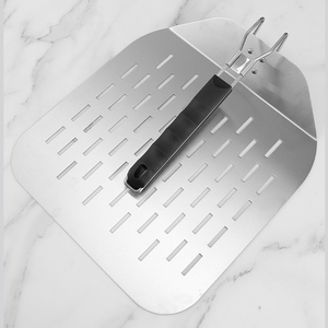 Outils de pâtisserie professionnels, pelle à <span class=keywords><strong>pizza</strong></span> en métal, pelle à <span class=keywords><strong>pizza</strong></span> perforée en aluminium avec poignée pliable pour four, pelle à <span class=keywords><strong>pizza</strong></span> faite maison - Product Image 4
