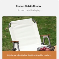 Nouveau modèle de chaise pliante de jardin en acier inoxydable, chaise lune portable pour le camping, la plage, le bureau, la pause déjeuner, mobilier Kermit