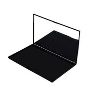 Grande palette vide magnétique en ABS, tubes en plastique rectangulaires pour un rangement pratique, palette divisée pour fards à paupières et blush, écologique