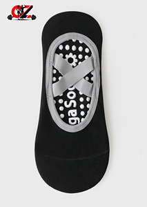 CZFIT High-quality logo Designer Compressed Cotton Custom-made Lazy Pilates Yoga <b>Silicone</b> <b>Socks</b> for Sports Women, Comfortable - Product Image 4