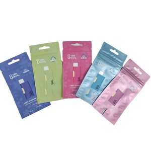 Tùy chỉnh in nhiều lớp nhôm lá dây kéo túi với lỗ treo và nước mắt notch phẳng túi có thể tái chế 3 bên con dấu dây kéo túi - Product Image 3