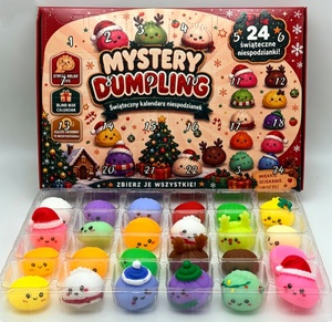 Calendario de Adviento de Navidad 2026 de Japón, Juguete Sensorial Blando de Dumpling, Set de 24 Piezas, Caja Sorpresa de Vacaciones, ¡Venta Caliente! - Product Image 3