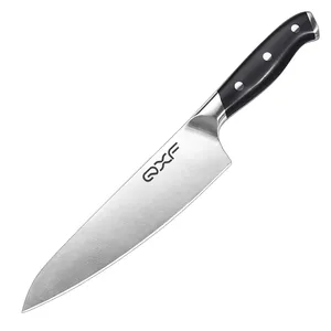QXF-cuchillo de cocina de alta calidad, 8 pulgadas, alemán, 1,4116 de acero inoxidable, con mango de ABS