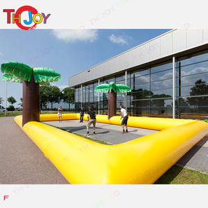 Terrain de Football gonflable Portable 2 en 1, dimensions de 15x8m, terrain de volley-ball et d'arène de Football - Product Image 6