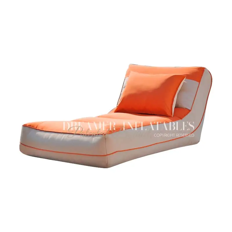 Chaises longues gonflables côté piscine Design ergonomique pour intérieur et extérieur