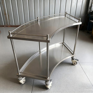 Carrello a Ventaglio per Ospedali e Cliniche, Carrello Medico con Cassetti e Cestino, Carrello per Medicinali e Emergenze - Product Image 4
