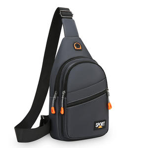 Vivon – sac de poitrine en nylon imperméable pour hommes, sac à bandoulière avec poche zippée pour les sports de plein air, le cyclisme, gris, noir, vert militaire - Product Image 4