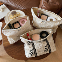 Pochette en dentelle élégante de luxe avec logo personnalisé, sac à bijoux personnalisé pour emballage cadeau de mariage, petit sac mini