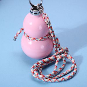 Gourd Shaped Insulated Water Bottle 316 Stainless Steel Portable Sports Bottle With Carrying Strap And Straw - Product Image 2