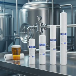 Grande cartouche filtrante en PP soufflé à chaud pour la filtration des impuretés dans <span class=keywords><strong>les</strong></span> systèmes <span class=keywords><strong>d</strong></span>'eau des usines agroalimentaires - Product Image 5