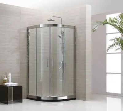 バスガラススライディングシャワーキャビンキュービクルドアバスルーム完全密閉型シャワールーム