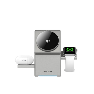 Cargador Inalámbrico Magnético Geométrico Certificado <span class=keywords><strong>Maxco</strong></span> 3 en 1, Cargador Inalámbrico de 15w para iPhone - Product Image 3