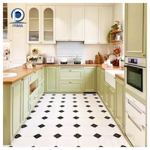 Gabinetes de Cocina <span class=keywords><strong>Prima</strong></span> Personalizados con Acabado Laca de Superficie Lisa, Construcción de Madera Sólida <span class=keywords><strong>Natural</strong></span> - Product Image 2